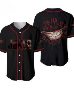 2024 Joker Harley Quinn Hahaha Baseball Jersey