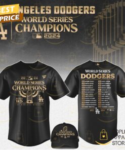 2024 World Series Champions Los Angeles Dodgers Players Baseball Jersey