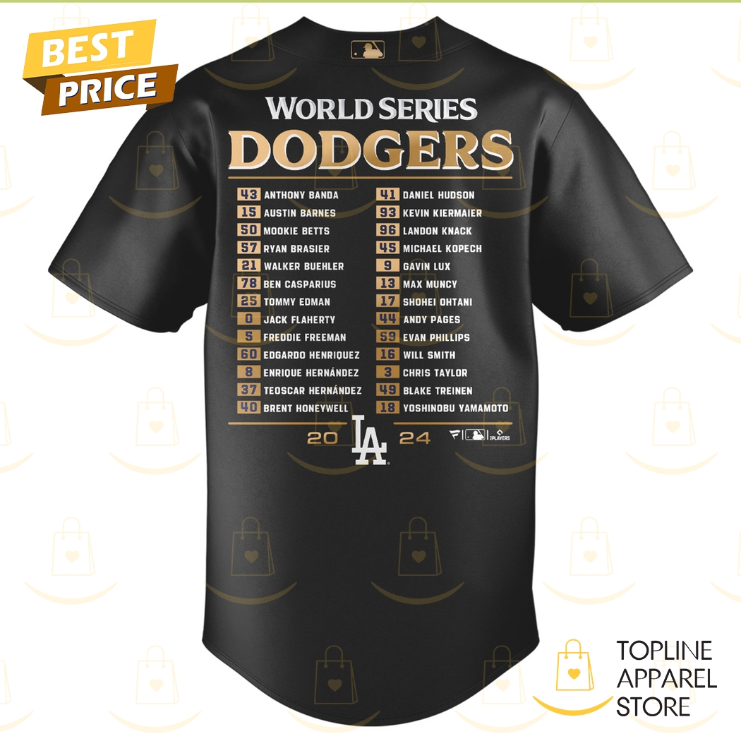 2024 World Series Champions Los Angeles Dodgers Players Baseball Jersey - Ảnh 2