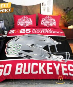 2025 National Championship Ohio State Buckeyes – Go Buckeyes Bedding Set