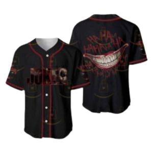 2024 Joker Harley Quinn Hahaha Baseball Jersey